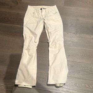 Burton Light Cream Snow Pants with Branded Waistband